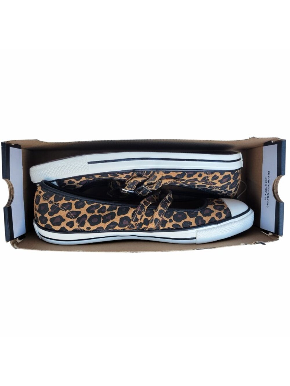 ⭐Converse Dainty Mary Jane Leopard Sz 9 Womens shoes Sneaker Black Brown A17972C - Picture 7 of 11